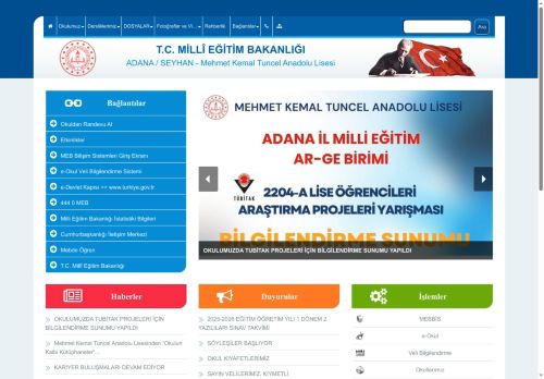 ADANA / SEYHAN - Mehmet Kemal Tuncel Anadolu Lisesi