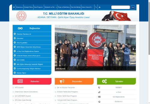 ADANA / SEYHAN - Şehit Alper Öçay Anadolu Lisesi