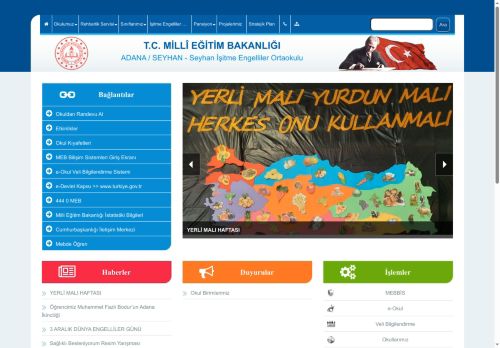 ADANA / SEYHAN - Seyhan İşitme Engelliler Ortaokulu