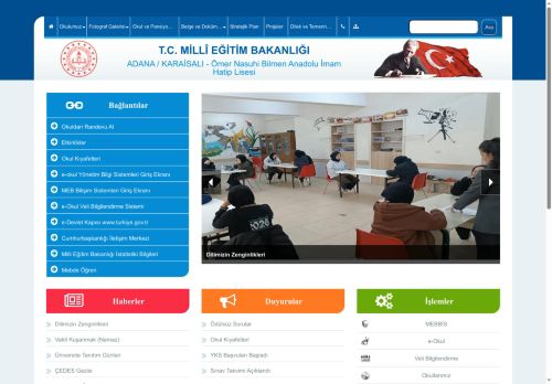 ADANA / KARAİSALI - Ömer Nasuhi Bilmen Anadolu İmam Hatip Lisesi