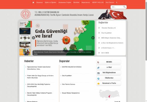 ADANA / KARATAŞ - Tevfik Ayser Canbolat Anadolu İmam Hatip Lisesi