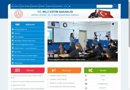 ADANA / KOZAN - 60. Yıl Şehit Mustafa Akar Ortaokulu
