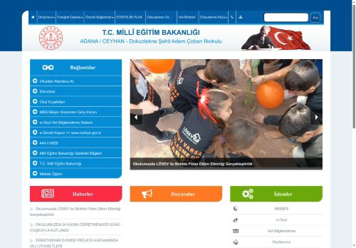 ADANA / CEYHAN - Dokuztekne Şehit Adem Çoban İlkokulu