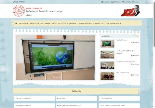 ADANA / TUFANBEYLİ - Tufanbeyli Anadolu İmam Hatip Lisesi