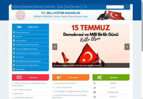 ADANA / SARIÇAM - Adana Ticaret Odası Anadolu Lisesi