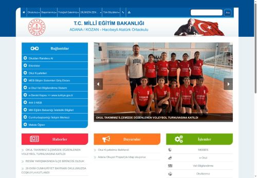 ADANA / KOZAN - Hacıbeyli Atatürk Ortaokulu