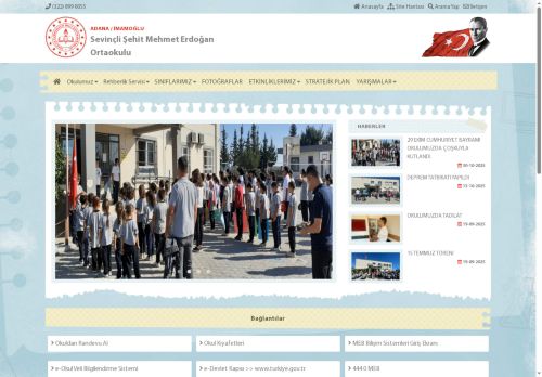 ADANA / İMAMOĞLU - Sevinçli Şehit Mehmet Erdoğan Ortaokulu