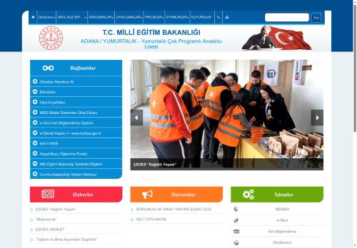 ADANA / YUMURTALIK - Yumurtalık Çok Programlı Anadolu Lisesi