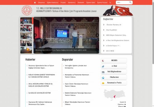 ADANA / POZANTI - Türkan-İrfan Akün Çok Programlı Anadolu Lisesi
