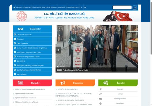 ADANA / CEYHAN - Ceyhan Kız Anadolu İmam Hatip Lisesi