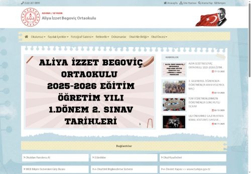 ADANA / SEYHAN - Aliya İzzet Begoviç Ortaokulu