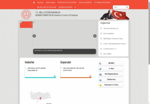 ADANA / YUMURTALIK - Ganime Erzenci Ortaokulu