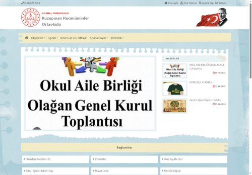 ADANA / YUMURTALIK - Kuzupınarı Hacımüminler Ortaokulu