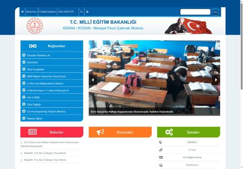 ADANA / KOZAN - Mareşal Fevzi Çakmak İlkokulu