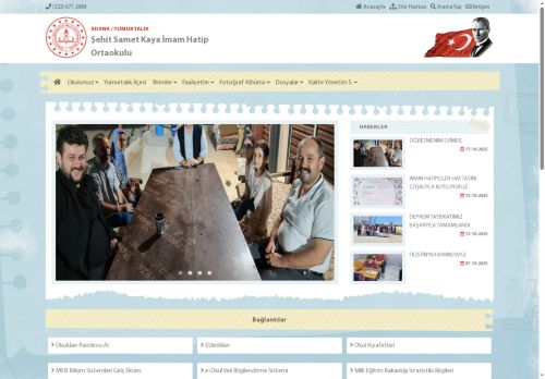 ADANA / YUMURTALIK - Şehit Samet Kaya İmam Hatip Ortaokulu