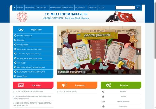 ADANA / CEYHAN - Şehit İsa Çiçek İlkokulu