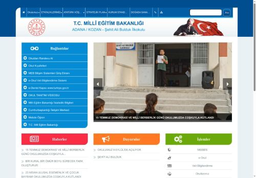 ADANA / KOZAN - Şehit Ali Bulduk İlkokulu