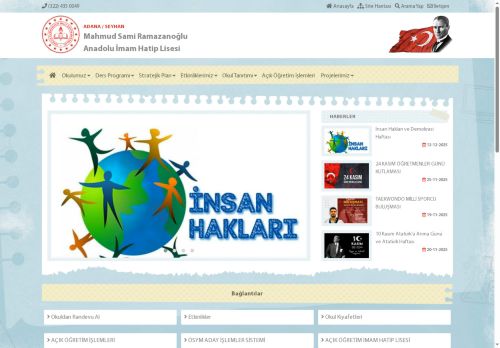 ADANA / SEYHAN - Mahmud Sami Ramazanoğlu Anadolu İmam Hatip Lisesi