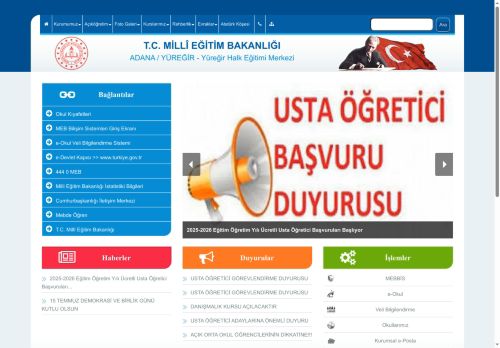 ADANA / YÜREĞİR - Yüreğir Halk Eğitimi Merkezi