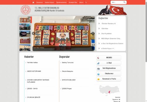 ADANA / SARIÇAM - Karlık Ortaokulu