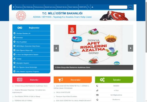 ADANA / SEYHAN - Tepebağ Kız Anadolu İmam Hatip Lisesi