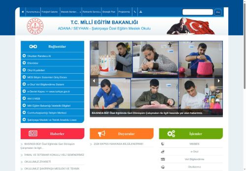 ADANA / SEYHAN - Şakirpaşa Özel Eğitim Meslek Okulu