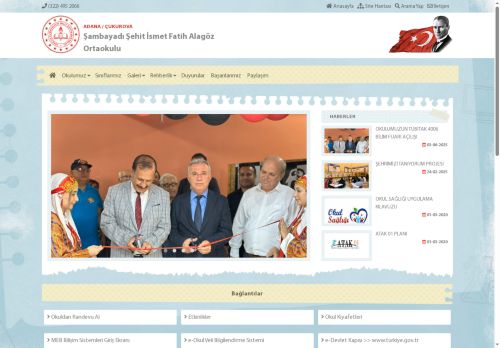 ADANA / ÇUKUROVA - Şambayadı Şehit İsmet Fatih Alagöz Ortaokulu
