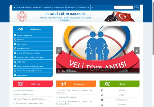 ADANA / ÇUKUROVA - Şehit Muhammet Ali Demir Ortaokulu