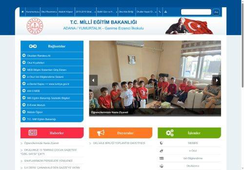 ADANA / YUMURTALIK - Ganime Erzenci İlkokulu