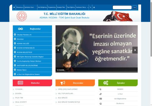 ADANA / KOZAN - TOKİ Şehit Suat Ocak İlkokulu