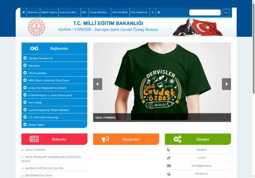 ADANA / YÜREĞİR - Dervişler Şehit Cevdet Özdaş İlkokulu