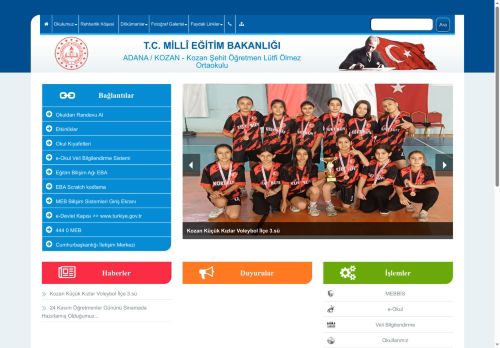 ADANA / KOZAN - Kozan Şehit Öğretmen Lütfi Ölmez Ortaokulu