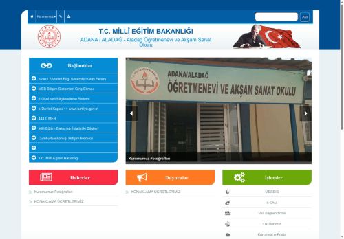 ADANA / ALADAĞ - Aladağ Öğretmenevi ve Akşam Sanat Okulu