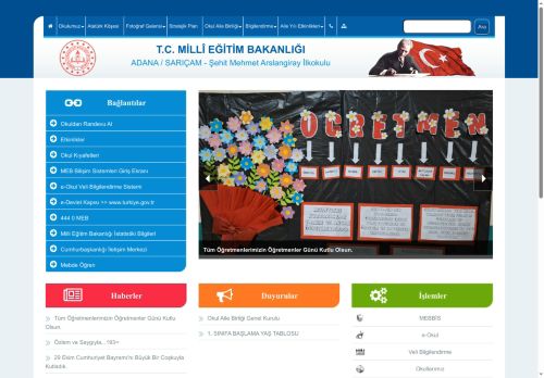 ADANA / SARIÇAM - Şehit Mehmet Arslangiray İlkokulu