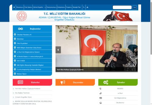 ADANA / ÇUKUROVA - Oğuz Kağan Köksal Görme Engelliler Ortaokulu