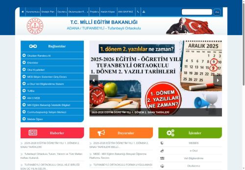 ADANA / TUFANBEYLİ - Tufanbeyli Ortaokulu