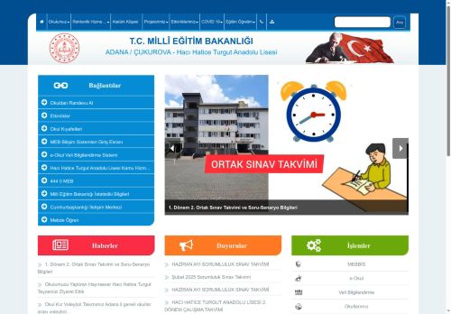 ADANA / ÇUKUROVA - Hacı Hatice Turgut Anadolu Lisesi