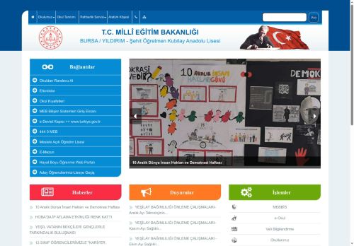 BURSA / YILDIRIM - Şehit Öğretmen Kubilay Anadolu Lisesi