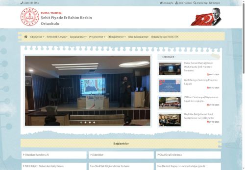BURSA / YILDIRIM - Şehit Piyade Er Rahim Keskin Ortaokulu