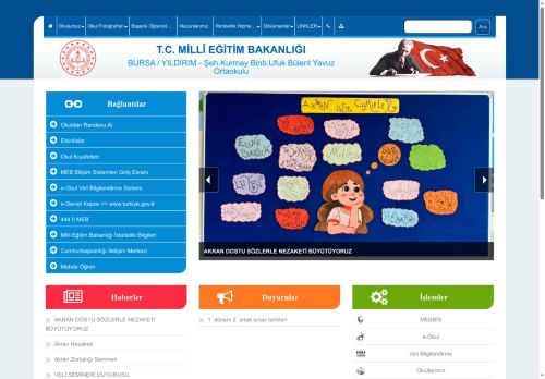 BURSA / YILDIRIM - Şeh.Kurmay Binb.Ufuk Bülent Yavuz Ortaokulu