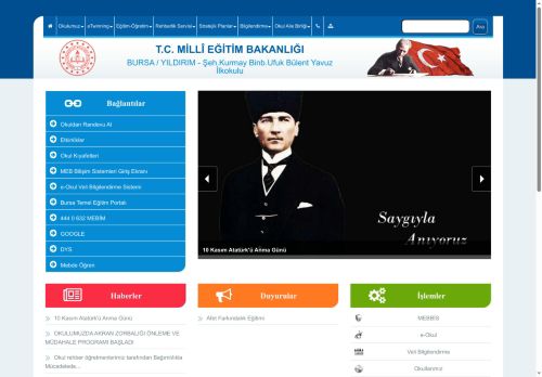 BURSA / YILDIRIM - Şeh.Kurmay Binb.Ufuk Bülent Yavuz İlkokulu