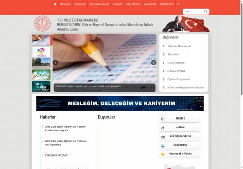 BURSA / YILDIRIM - Yıldırım Beyazıt Borsa İstanbul Mesleki ve Teknik Anadolu Lisesi