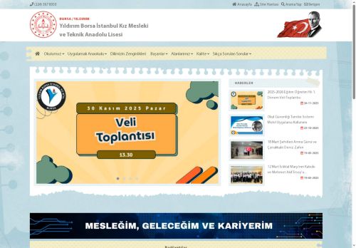 BURSA / YILDIRIM - Yıldırım Borsa İstanbul Kız Mesleki ve Teknik Anadolu Lisesi