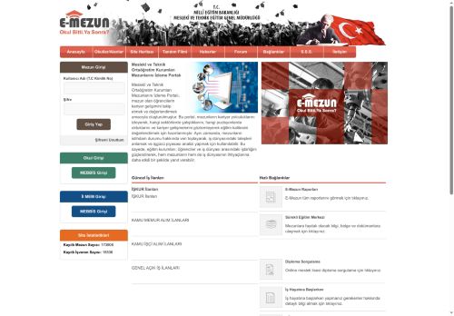 Meslekî ve Teknik Ortaöğretim Kurumları Mezunlarını İzleme Portalı
