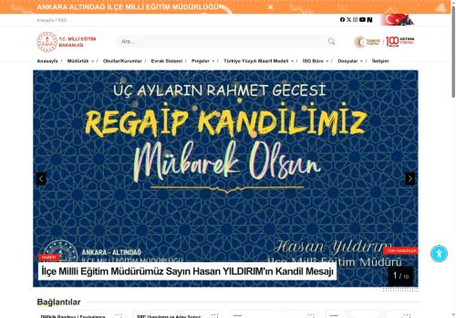 MEB ANKARA - ALTINDAĞ İLÇE MİLLÎ EĞİTİM MÜDÜRLÜĞÜ