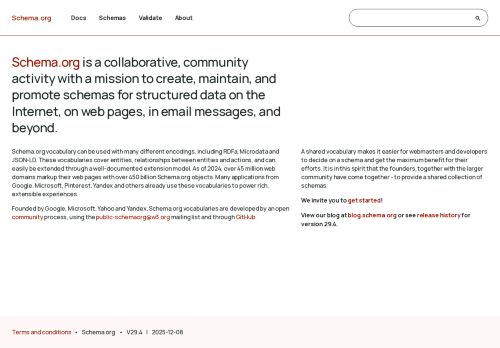 Schema.org - Schema.org