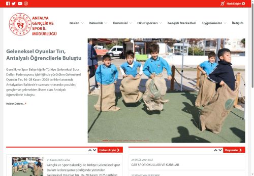 ANTALYA GENÇLİK VE SPOR İL MÜDÜRLÜĞÜ