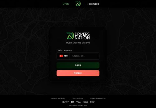 Drivers Nation - Üyelik