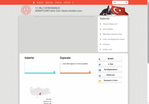 ADANA / POZANTI - Şehit Zafer Sabancı Anadolu Lisesi