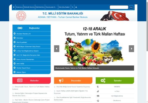 ADANA / SEYHAN - Turhan Cemal Beriker İlkokulu